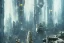 Placeholder: Art by John Berkey and John Harris, futuristic city, high rise, smooth, sharp focus, higly detailed, digital painting, concept art, elegant, centered, Taris Star Wars, connected