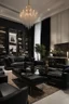 Placeholder: A luxurious company with black furniture and black décor