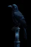 Placeholder: on an old black lamppost, a blue crow is sitting,a golden greenish suspension,diamond dust, on a black background, macrodetalization, carved,filigree drawing of a drawing,fiction,surrealism, hyperdetalization, aesthetically pleasing, beautiful,ink and colored marker drawing, sharpness,1024 k, octane, depth of field