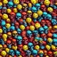 Placeholder: ANATOMICALLY CORRECT digital photograph of wall of multicolored SKULLs OF freshly skinned SMILEY FACEs with fine line, highly detailed, high resolution, 8k 3d, vray, horrorcore, vivid, btight