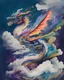 Placeholder: A majestic dragon soaring through the clouds, in the style of traditional Chinese ink painting, vibrant colors, intricate details, dynamic brushstrokes, 8k resolution