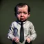 Placeholder: Alfred Hitchcock toddler, full body, dramatic lighting, hyper realistic