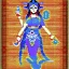 Placeholder: Goddess Durga in pixel art 8bit anime