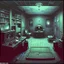 Placeholder: Room with odd creepy stuff and a liminalspace atmosphere