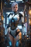 Placeholder: Fullbody Excellence vPhotography 4k masterpiece, incredible depth, cinematic dynamic lighting, sharp focus, high resolution, high quality, outstanding visual masterpiece, flawless rendering, fine detail, extremely realistic masterpiece))), ((((a beautiful robot woman with exposed machinery and circuitry, hanging out in a cyberpunk workshop, elegant machinery, glowing circuitry on skin)))), (((perfect face, proportionate face, beautiful features, unbelievable detai