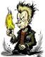 Placeholder: Rock n roll PUNK firestarter johnny rotten cartoon