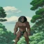 Placeholder: ancient bodybuilding silverback gorilla with jungle background