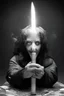 Placeholder: face melting light saber candle INFINATE MONEY GLITCH in the style of surrealism black and white divinci