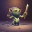 Placeholder: Clash of clans art style of cute gollum inside cave, full body, by mobeius, au naturel, hyper detailed, digital art, trending in artstation, cinematic lighting, studio quality, smooth render, unreal engine 5 rendered, octane rendered, art style by klimt and nixeu and ian sprigger and wlop and krenz cushart