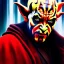 Placeholder: Ultra detailed fullbody Portrait in oil on canvas of Darth Maul merges Yoda ,intense stare,extremely detailed digital painting, extremely detailed face,crystal clear Big eyes, mystical colors ,perfectly centered image, perfect composition, rim light, beautiful lighting,masterpiece,8k, stunning scene, raytracing, anatomically correct, in the style of robert e howard and Ken Kelley and Ohrai Noriyoshi and Simon Bisley and tomzj1