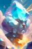 Placeholder: Golem diamond cloud fused ,elegant, colorful, artstation, concept art, smooth, soft light, illustration, art by artgerm