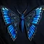 Placeholder: metal gothic blue moth wings