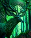 Placeholder: Green trees forest fractal artwork hyper-detailed intricate artwork shocking 8k deer