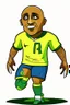 Placeholder: Roberto Carlos Brazilian football player cartoon 2d