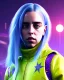 Placeholder: Billie Eilish, in stockings, cyberpunk2077