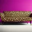 Placeholder: concept art, concept design, sofa with leopard pattern, leopard pattern sofa, retro style sofa, concept, memphis group style, memphis design, beautiful leopard pattern, minimalistic