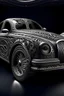Placeholder: Car design with Arabic ornaments, bar light, creative,Arabic calligraphy, arabesques, highly detailed, hyper realistic