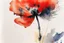 Placeholder: abstract watercolour poppy in the style of jean haines