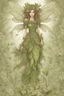 Placeholder: Forest fairy with textured leaves and floral armour