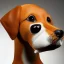 Placeholder: Portrait of an anthropomorphic dog in reality