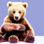 Placeholder: sweet baby bear, white background