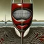 Placeholder: Straddle the line in discord and rhyme, Mouth is alive with juices like wine, neo surrealism, by igor morski, optical illusion.