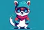 Placeholder: cool fun winter winter wear design party animal theme simple 3 colours design