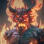 Placeholder: giant fire demon lord, unreal engine 5, 8k resolution, photorealistic, ultra detailed