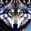 Placeholder: wolf, blue, black, masterpiece, expert, 8K, hyperrealism, sharp focus, cinematic lighting