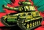 Placeholder: Pop art style tank destroyer