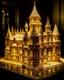 Placeholder: A gold glowing casino themed castle designed in ancient Roman mosaics