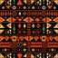 Placeholder: Here’s the prompt to create this design on large-format decoupage paper: "Create a large-format decoupage paper design featuring a bold, tribal-inspired pattern in warm terracotta on a deep black background. The pattern should include a variety of geometric and abstract shapes such as triangles, spirals, diamonds, dots, and lines arranged in a grid-like structure. Each section should have unique shapes and linework, giving the design a hand-drawn, artisan feel. The contrast between the terracot