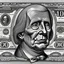 Placeholder: hedcut wsjstyle engraved light lined based on united states federal reserve note dollar bill photorealistic