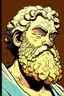 Placeholder: sophocles portrait in comics style