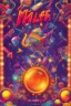 Placeholder: nostalgic Blast from the Past rave party poster cheerfull disney abstract