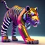 Placeholder: cyber tiger in 3d