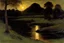 Placeholder: Night, rocks, mountains, friedrich eckenfelder and emile claus impressionism paintings