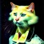 Placeholder: Portrait of a cat by Van Gogh