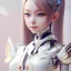 Placeholder: beautiful smooth realistic Japanese cat girl robot, full grows, extremely sharp detail, finely tuned detail, ultra high definition, 8 k, unreal engine 5, ultra sharp focus, accurate wings, in flying mode