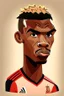 Placeholder: Paul Pogba French footballer .cartoon 2d