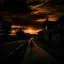 Placeholder: leaving home photo quality dark sunset mood