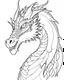 Placeholder: no color, a simple lineart illustration of a dragon coloring book page, crisp lines, sharp lines, clear space, no words, white background, ultra high definition --ar 8:11 --seed 50 --v 5