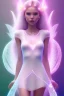 Placeholder: smiling girl, cute, beautiful, long hair, fairy wings, light pastel colors, bright, transparent dress, smile