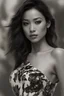 Placeholder: Stunningly detailed, ultra Realistic picture of half vietnamese Lauren Rodriguez, full body C cup , a 26 year old, wearing a black and white dress, perfectly capturing a moment of fashion-forward poise. her attire a blend of casual and chic, , highly detailed, full body, soft lighting, ultra realistic, maximum realism,Amazingly Stunningly detailed,ultra realistic, maximum realism,