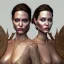 Placeholder: portrait of 2 Angelina Jolie as twin sisters, ultra-realistic, highly detailed, masterpiece, delicate detailed, sharp focus, insanely detailed, fantasy art, intricate detailed, elegant, fog, Special Lighting, Vibrant, color Scheme, unreal engine 5, trending on artstation