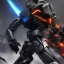 Placeholder:  octane render, 8k, high detail, humanoid droid run with fire swords hands, android, steel blades, full figure, fit in board, cosmic ambiance, masterpiece, art by Yoji Shinkawa, composing fit inside