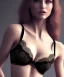 Placeholder: Black bra, lace, hyper realistic