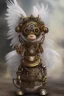 Placeholder: cute steampunk mechanical monkey with wings