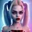 Placeholder: Cute baby character harley quinn, photo realistic, unreal engine, cinematic lighting 8k --v 4