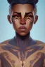 Placeholder: asymmetrical body beautiful nubian tribal tattooed young woman perfect eyes, intricate, elegant, highly detailed, digital painting, artstation, concept art, smooth, sharp focus, illustration, art by artgerm and greg rutkowski and alphonse mucha, 8 k